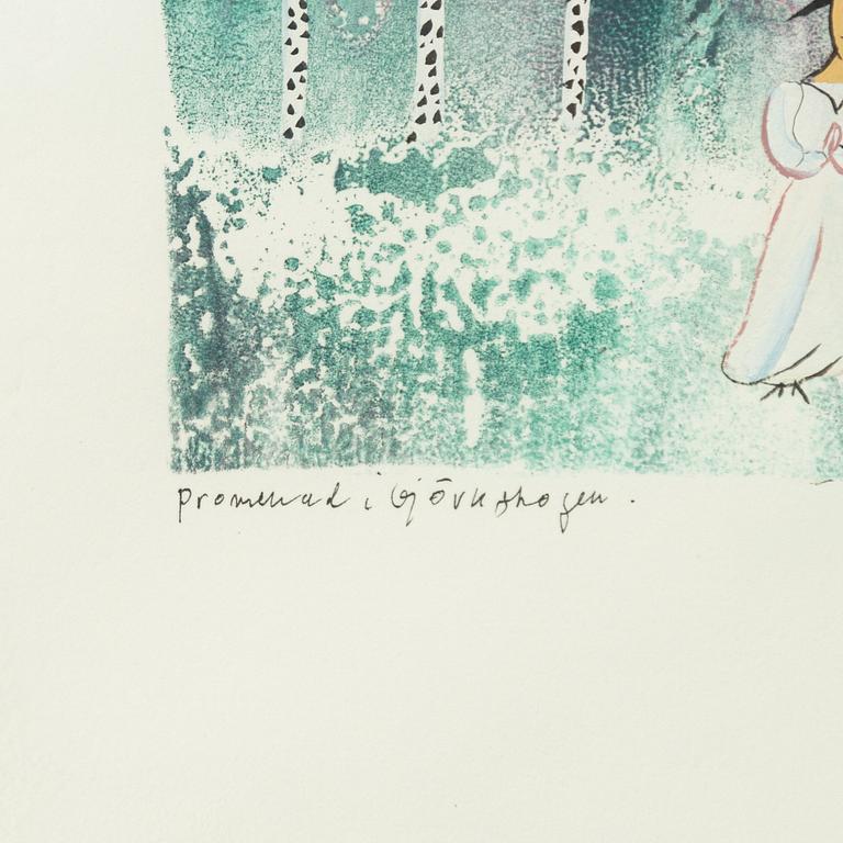 Madeleine Pyk, "Promenad i björkskogen".