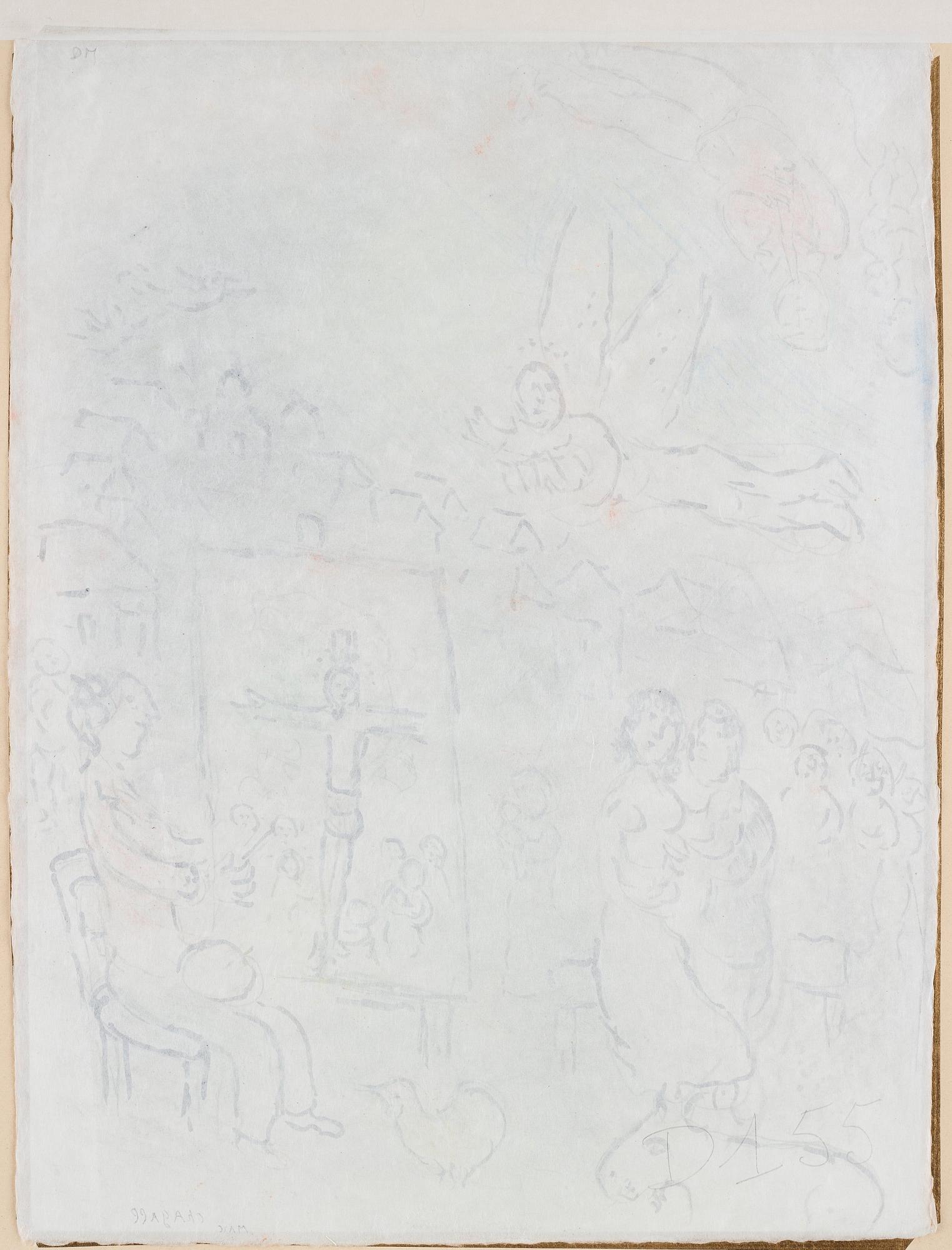 Marc Chagall, "L'artiste et l'ange".