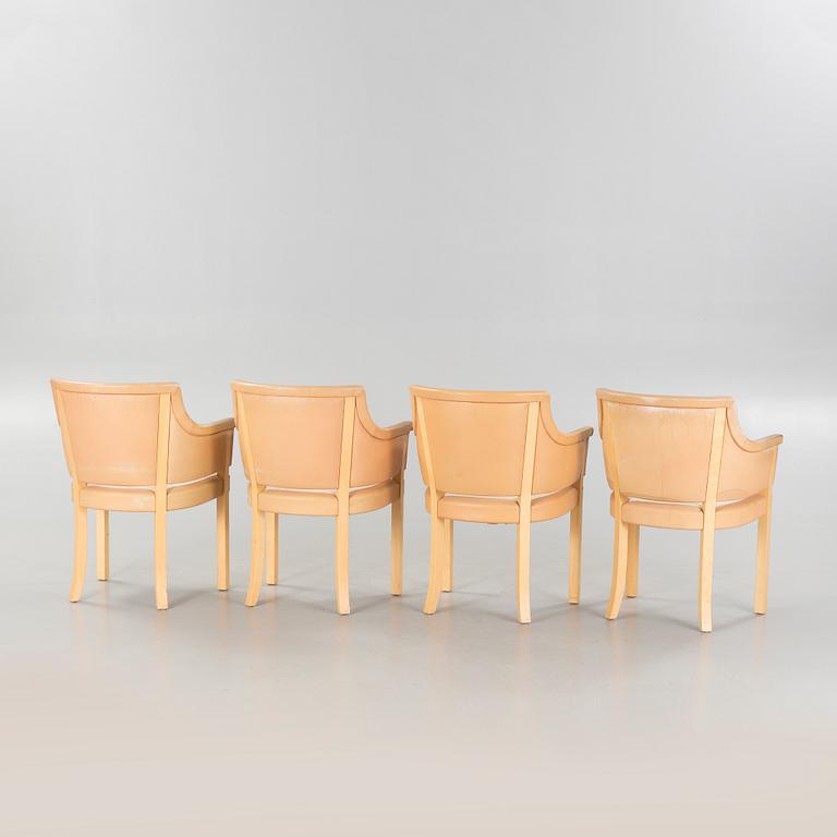 Four "Riksdagen" chairs, designed by Åke Axelsson for Gärsnäs, late 20th cenutry.