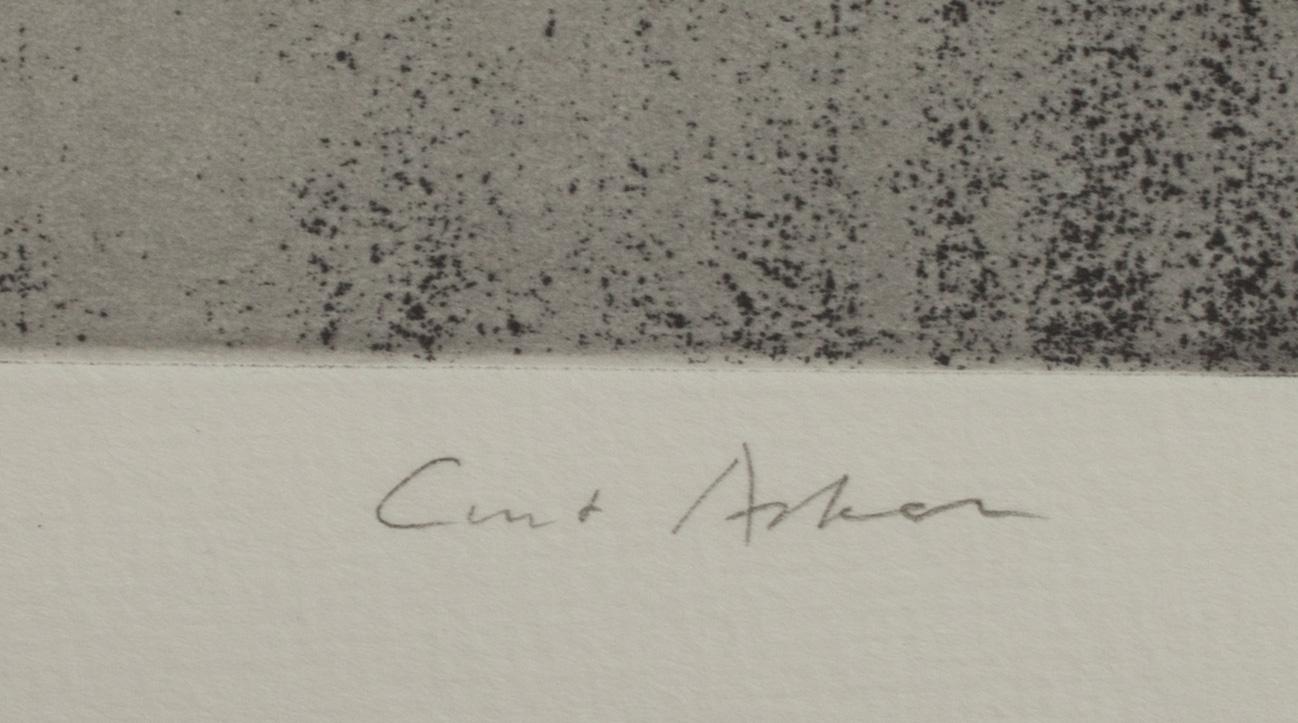 CURT ASKER,  färgetsning, provtryck, signerad.
