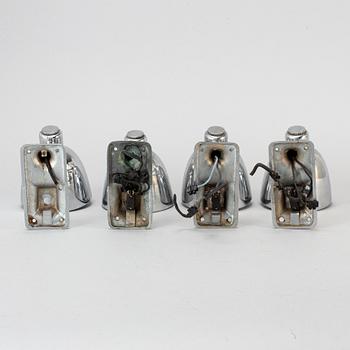 A set of four wall-ligts, probably 1920-30s.