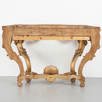 A Neo-Rococo 19th century console table.