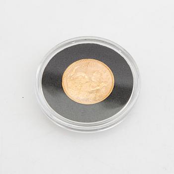 Guldmynt Danmark, Christian X 10 dkr, 1900.