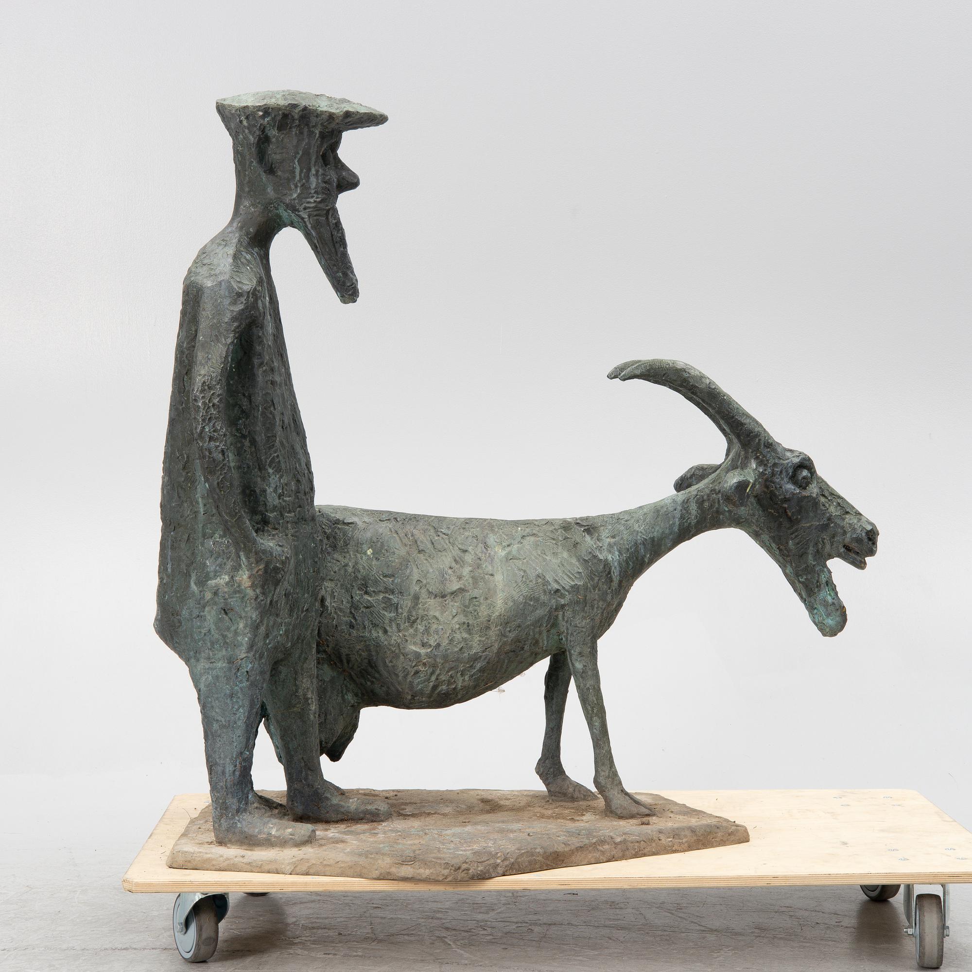 Allan Runefelt, 'Gubben med geten (The Old Man with the Goat)'.
