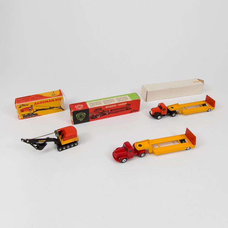 A lof of three Tekno vehicles Denmark 1960s.