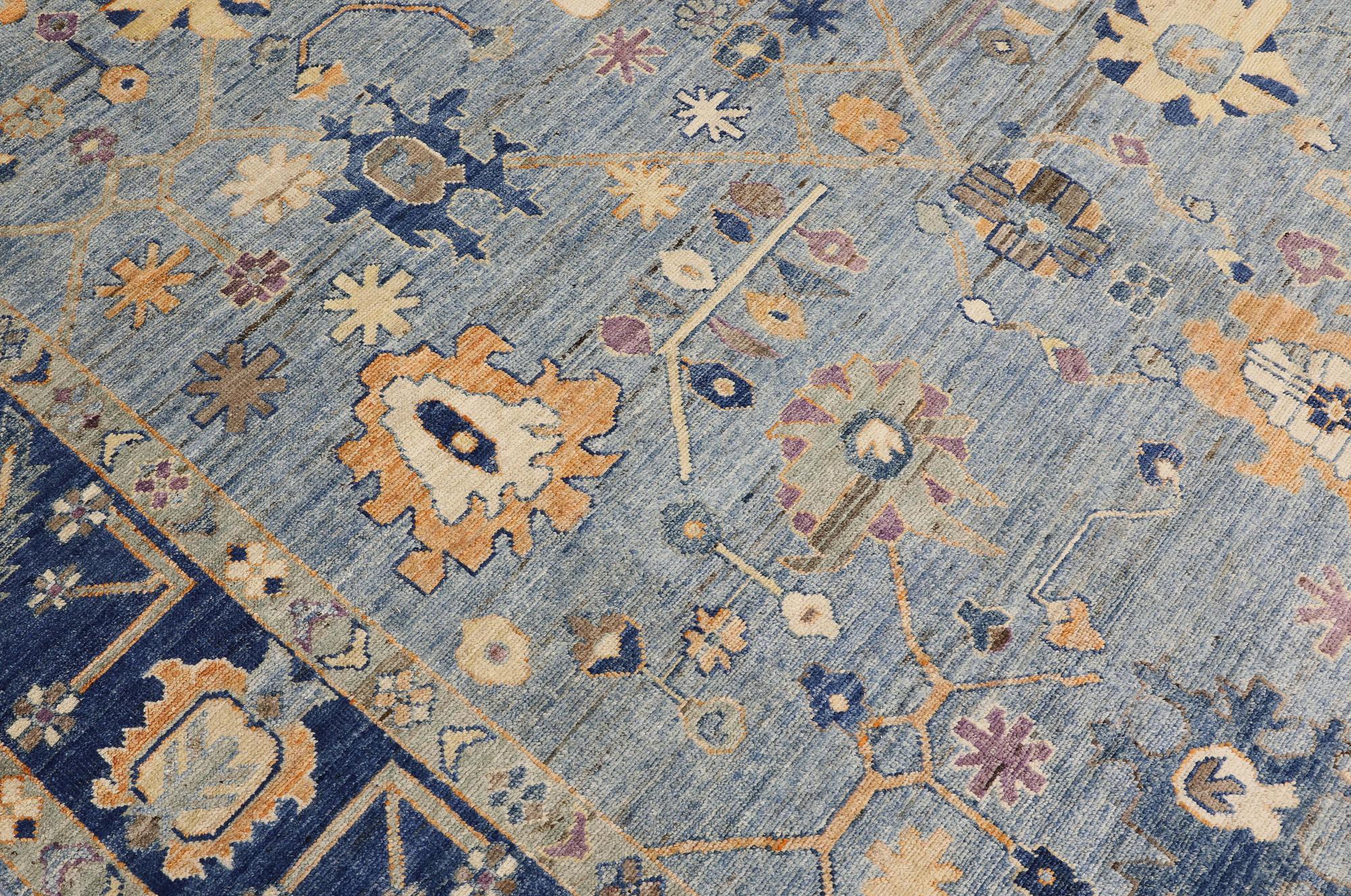 A carpet, Ziegler design, approx. 302 x 250 cm.
