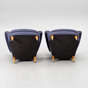 Fåtöljer, ett par,1900-talets mitt.