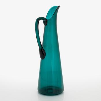 Nanny Still,  9 + 6drinking glasses, and a jug, model T/335, "Nukkumatti", Riihimäen Lasi.