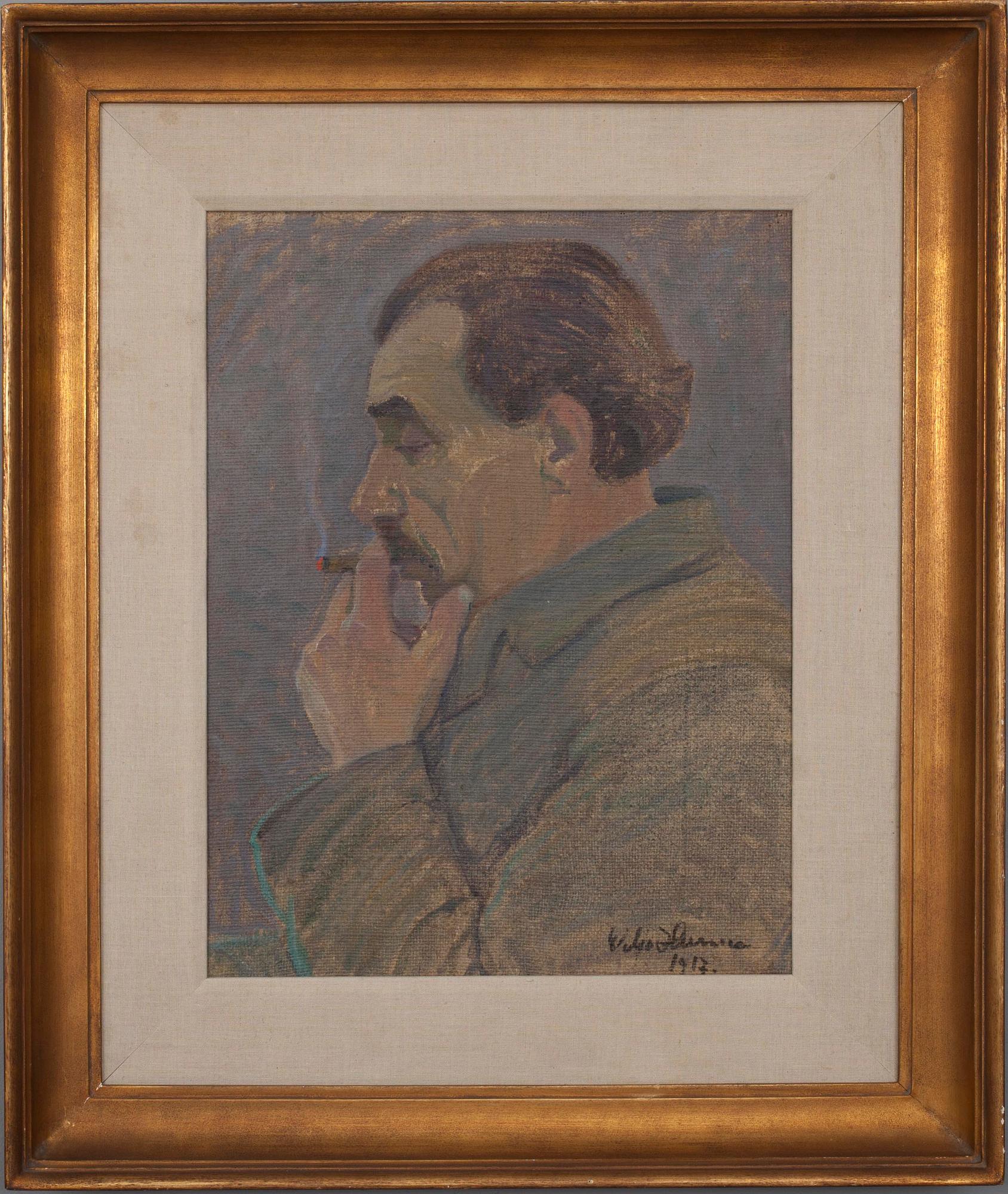 VILJO HURME, olja på duk, signerad och daterad 1917.