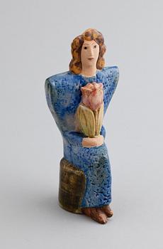 FIGURIN, stengods, Lisa Larson, Gustavsberg. Sign.