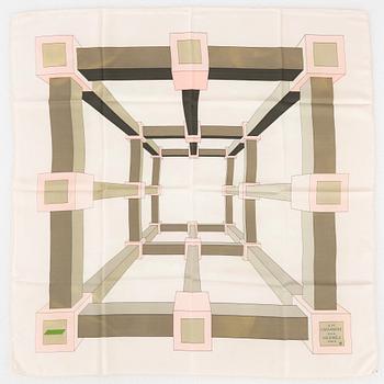 Hermès, a 'Perspective' twill silk scarf.