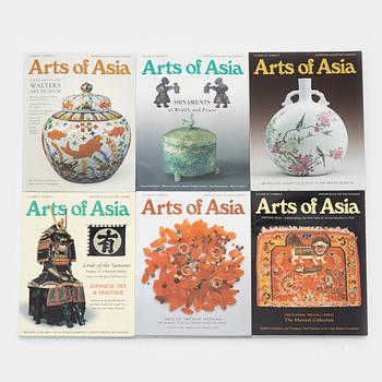 Tidskriften Arts of Asia, 63 magasin. Tidsera 2001-2011.