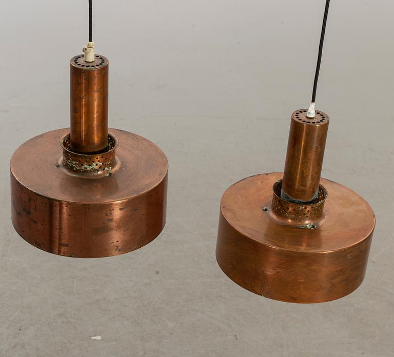HANS-AGNE JAKOBSSON, 2 copper pendants.