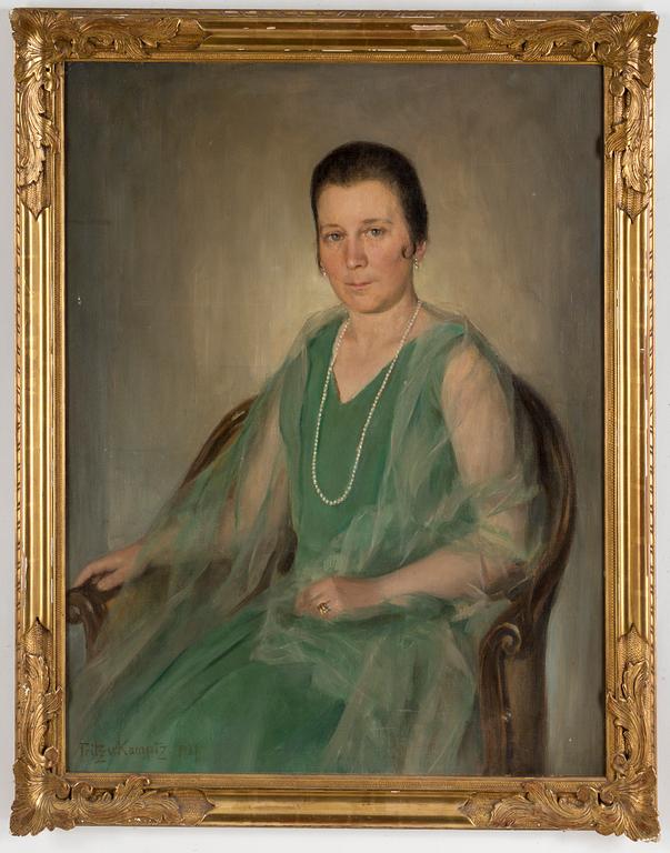 FRITZ VON KAMPTZ, oil on canvas, signed and dated 1931.