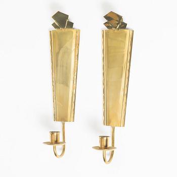 Sten Johansson, wall sconces, a pair, Arvika.