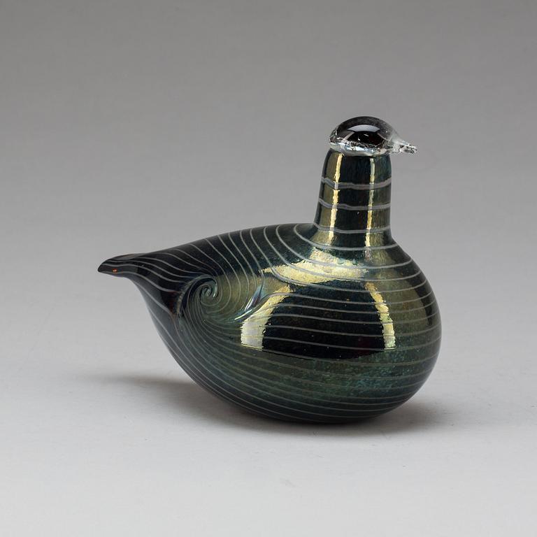 FIGURIN, glas, Oiva Toikka, Nuutajärvi, signerad.