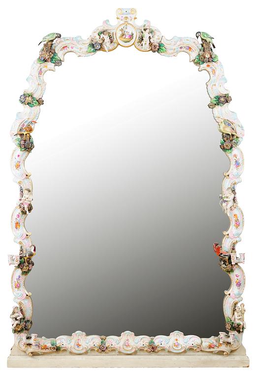 SPEGEL, porslin, Tyskland, 1800-tal.