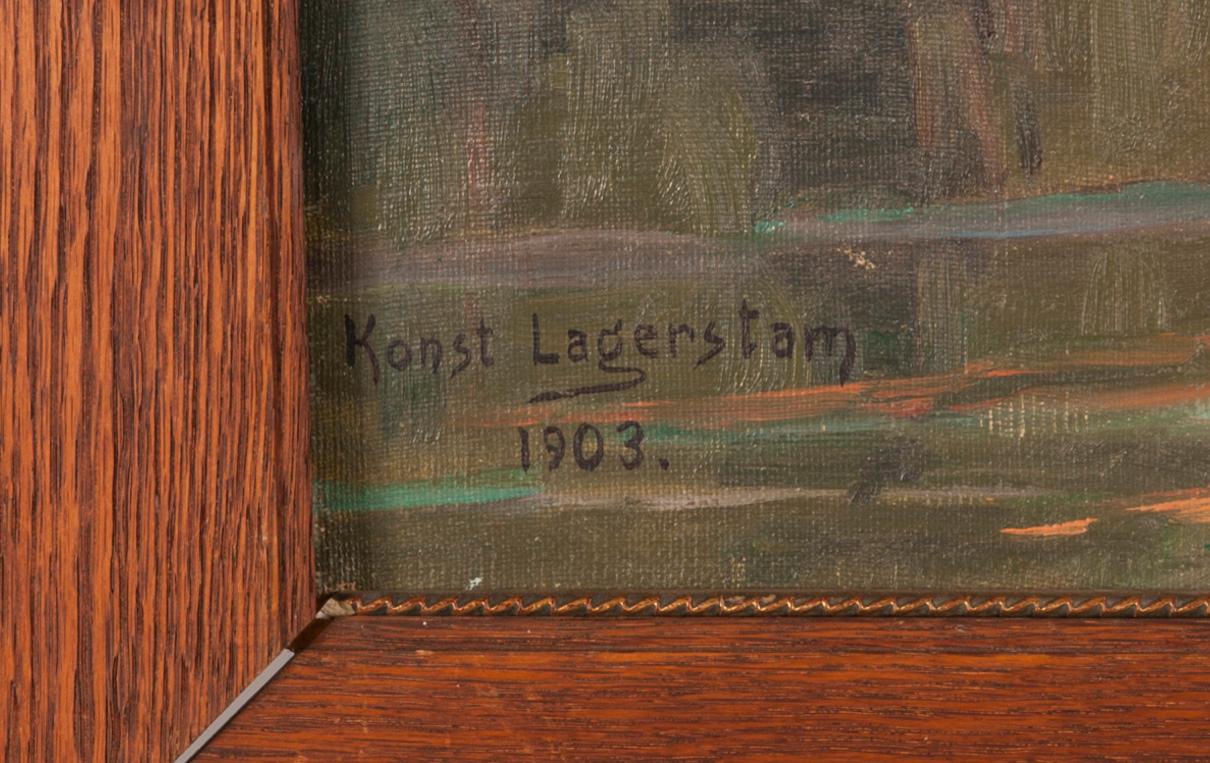 KONSTANTIN LAGERSSTAM, olja på duk, signerad och daterad 1903.