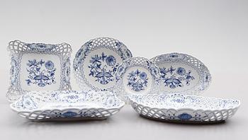 SERVISPORSLIN, 11 delar, Meissen, 1900-talets andra hälft.