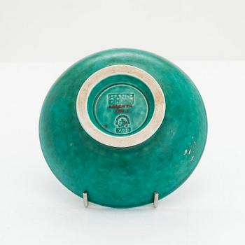 Wilhelm Kåge, fat, 2 st, samt vas "Argenta", Gustavsberg.