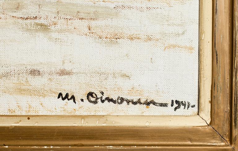 MIKKO OINONEN, öljy kankaalle, signeerattu ja päivätty 1941.