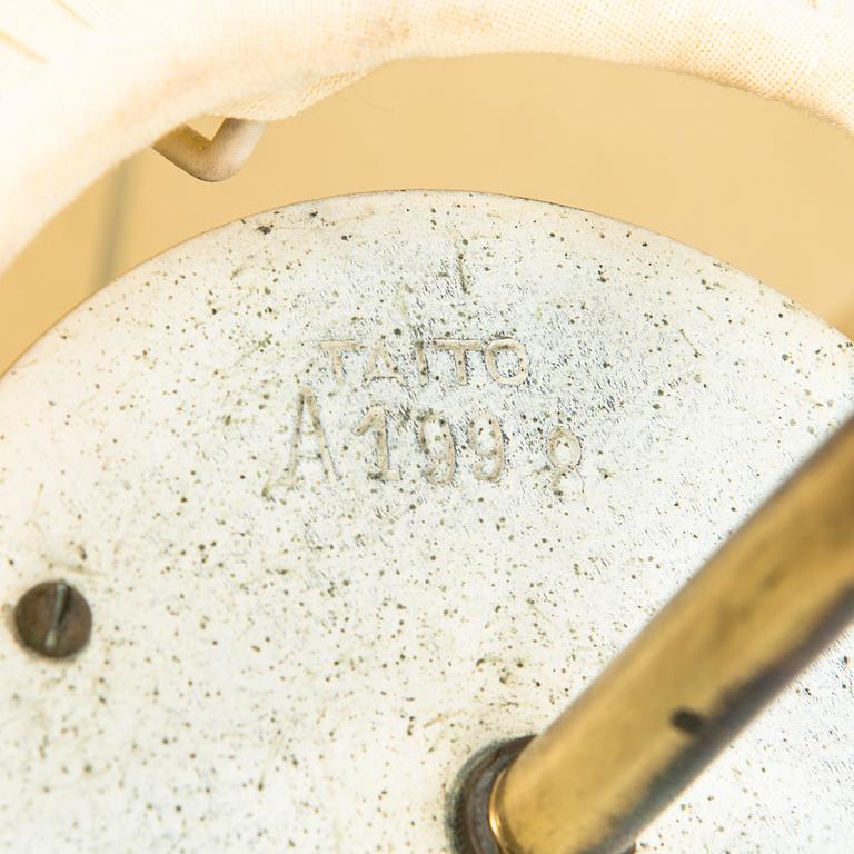 A mid-20th Century ceiling light, model A1998, for Taito Finland.
