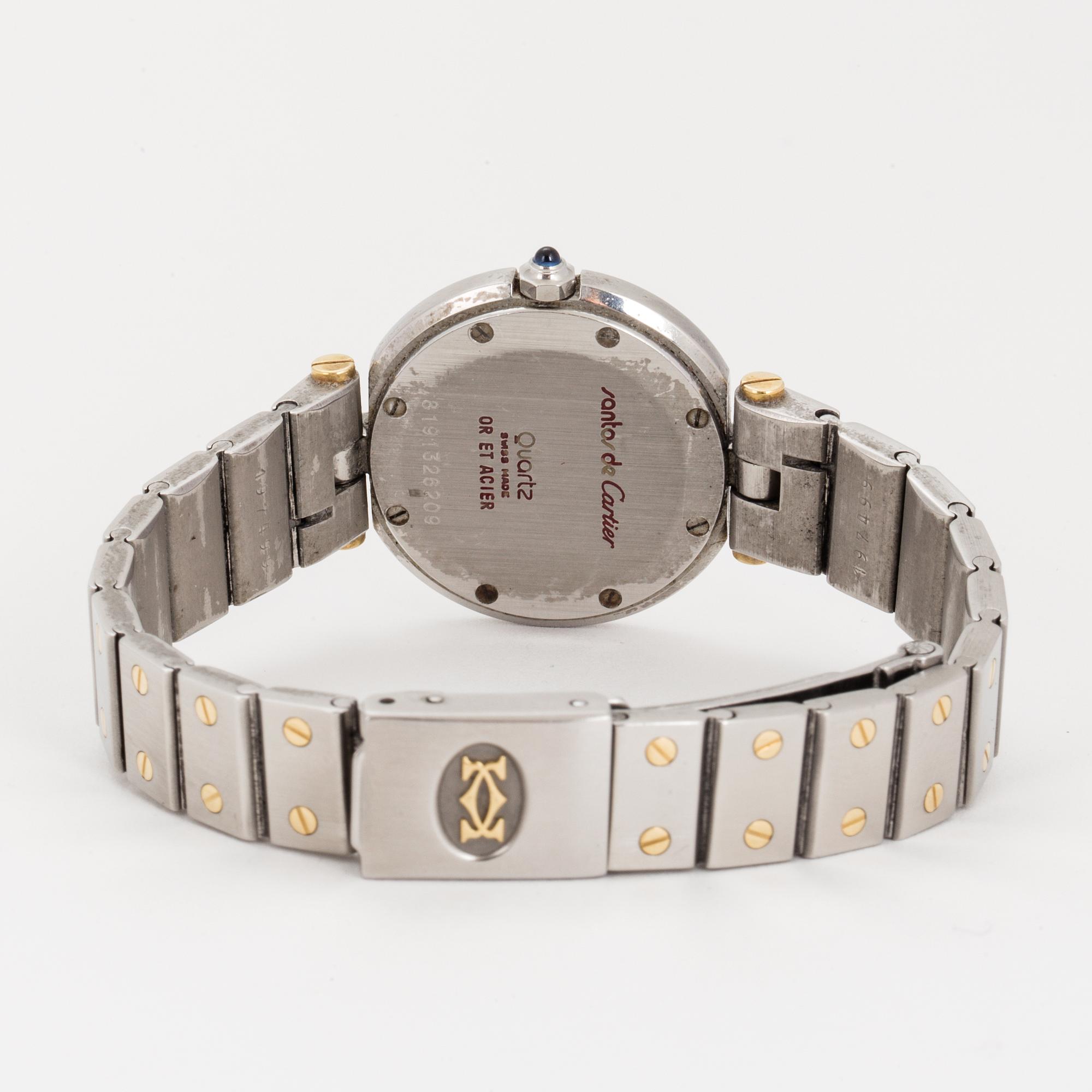 CARTIER, Santos Ronde, wristwatch, 28 mm,