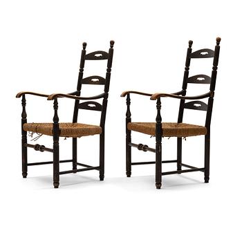 102. Axel Einar Hjorth, a pair of armchairs, "Blidö", Nordiska kompaniet, 1929.