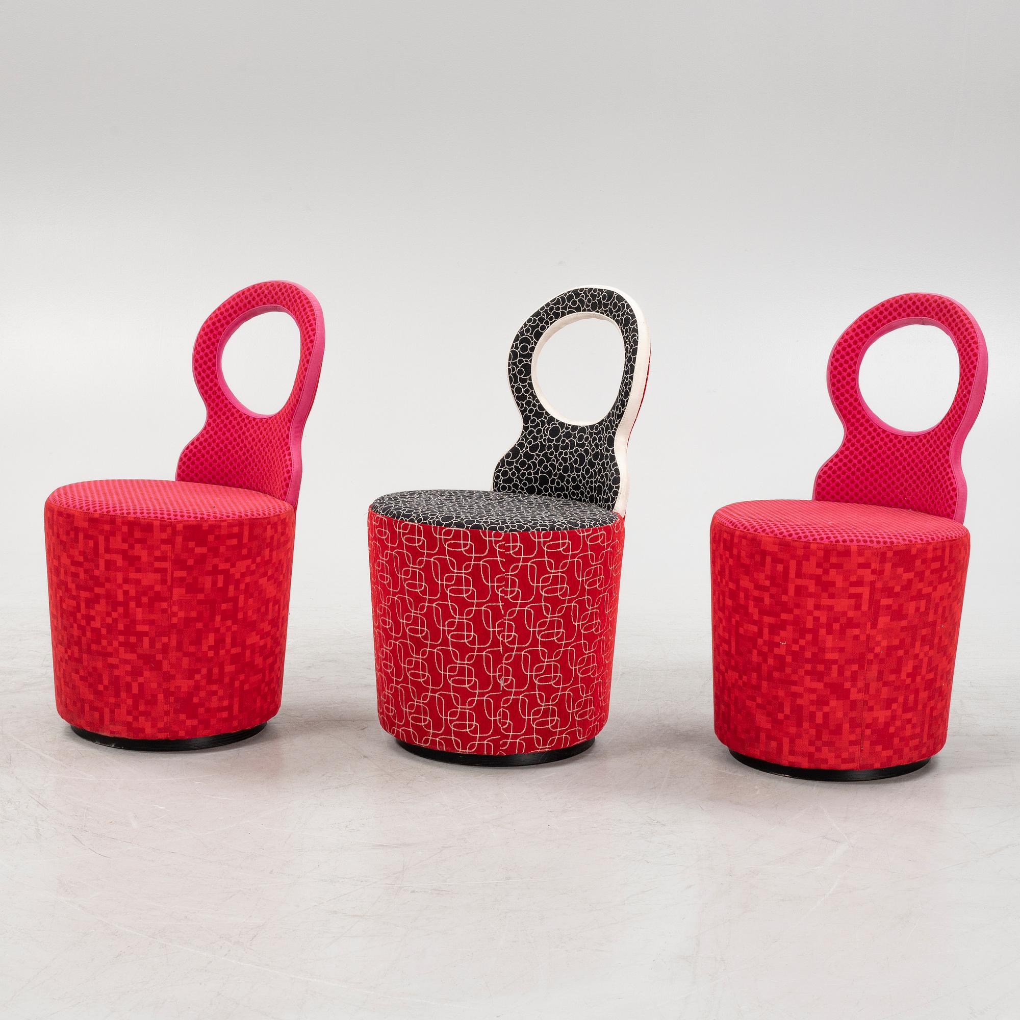 Alexander Lervik, a set of three 'Eye' chairs, Johanson Design.