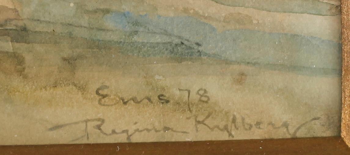 REGINA KYLBERG-BOBECK, akvarell, signerad och daterad -78.