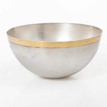 Wolfgang Gessl, two parcel-gilt sterling silver bowls, Stockholm 2009 and 2016.
