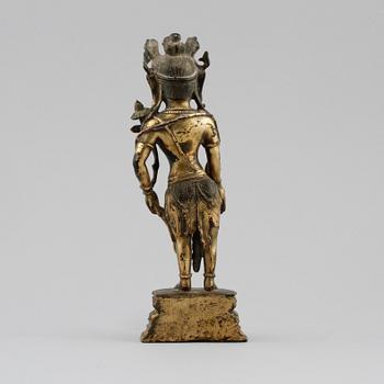 FIGURIN, förgylld brons, orientalisk, 1800-/1900-tal.