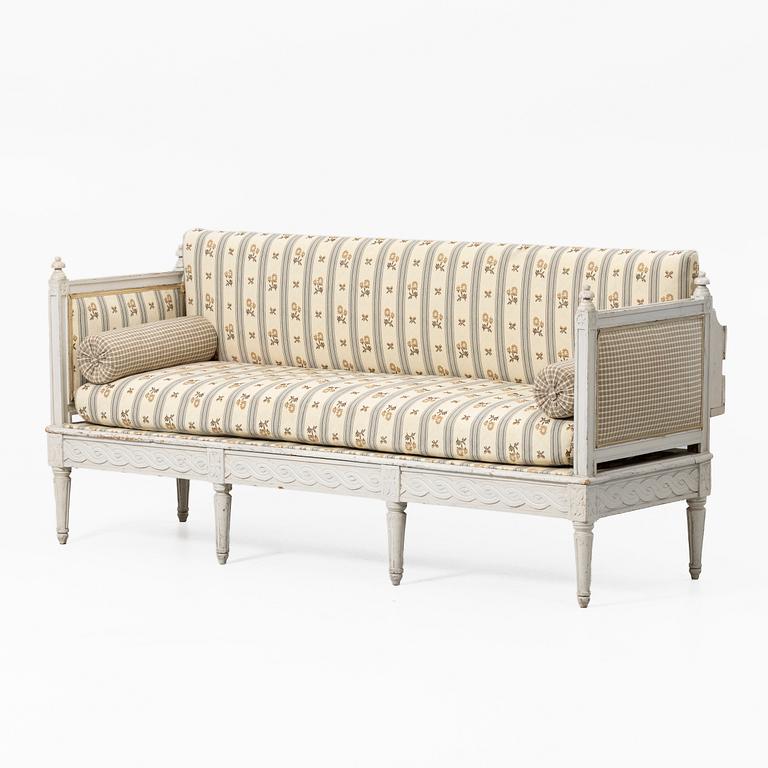 Soffa, gustavianskt provinsarbete, 1700-tal.