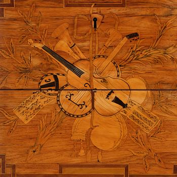 A Louis XVI rosewood and amaranth marquetry ormolu-mounted commode by Leonard Boudin (master in Paris 1761).