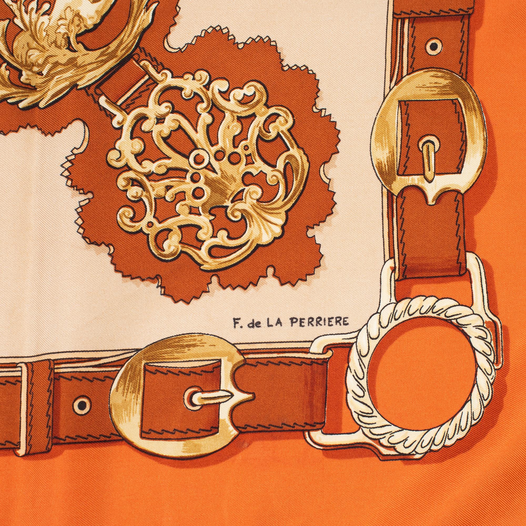 Hermès, scarf, "Cuivreries".