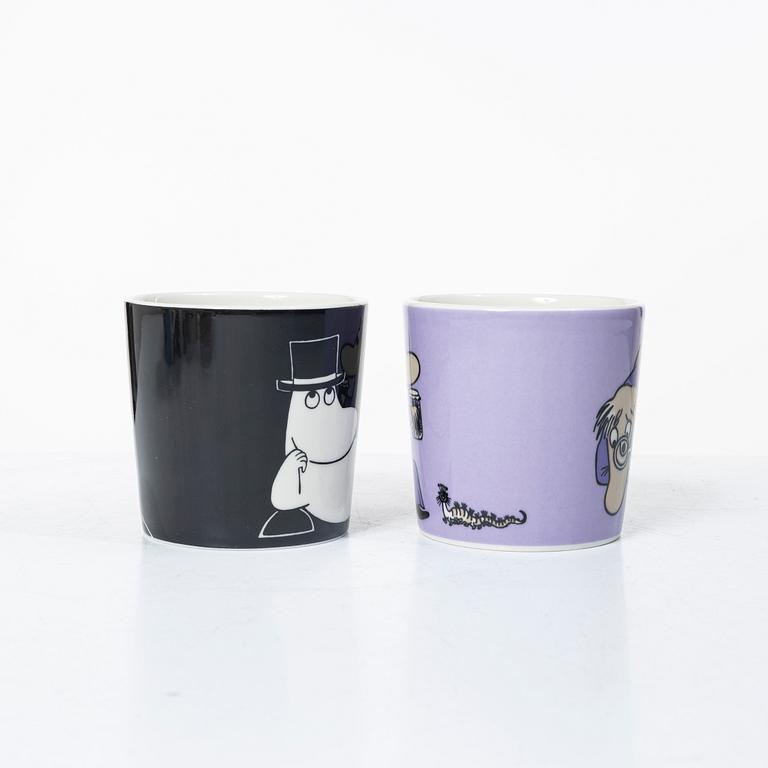Arabia, ten Moomin mugs, Finland, 2002-2013.