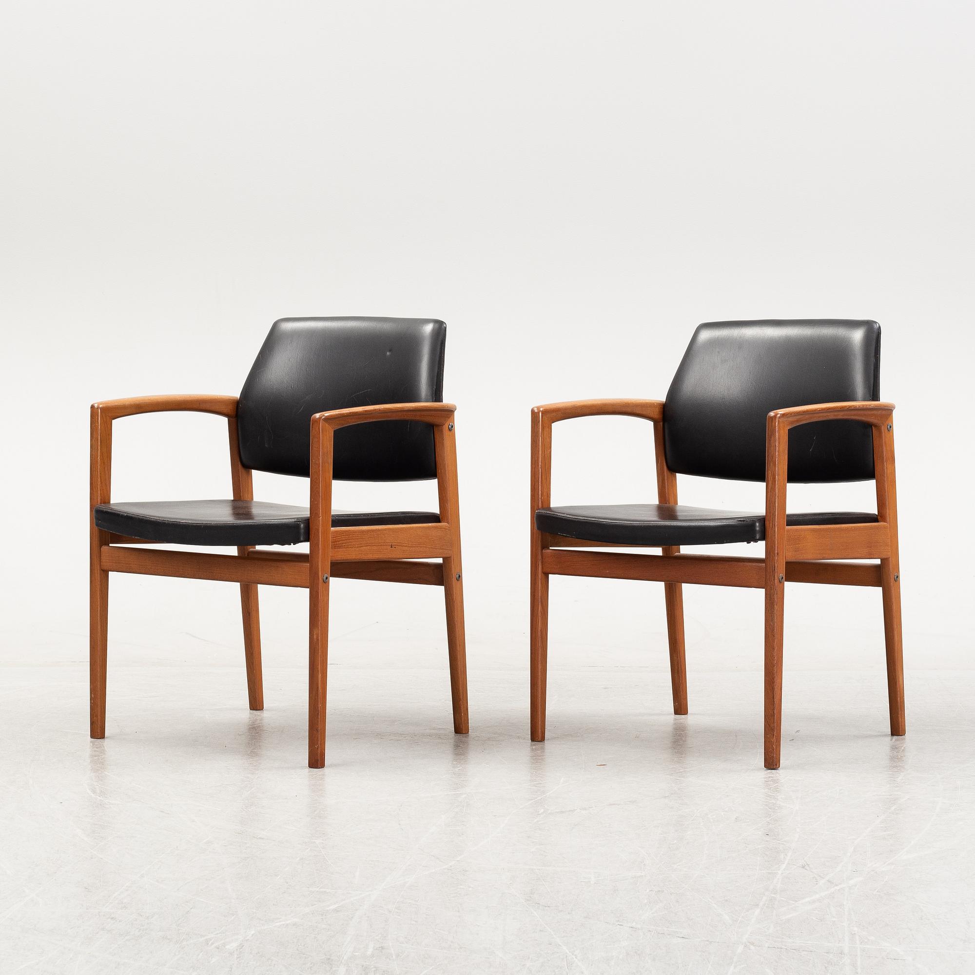 A pair of 1960's armchairs.
