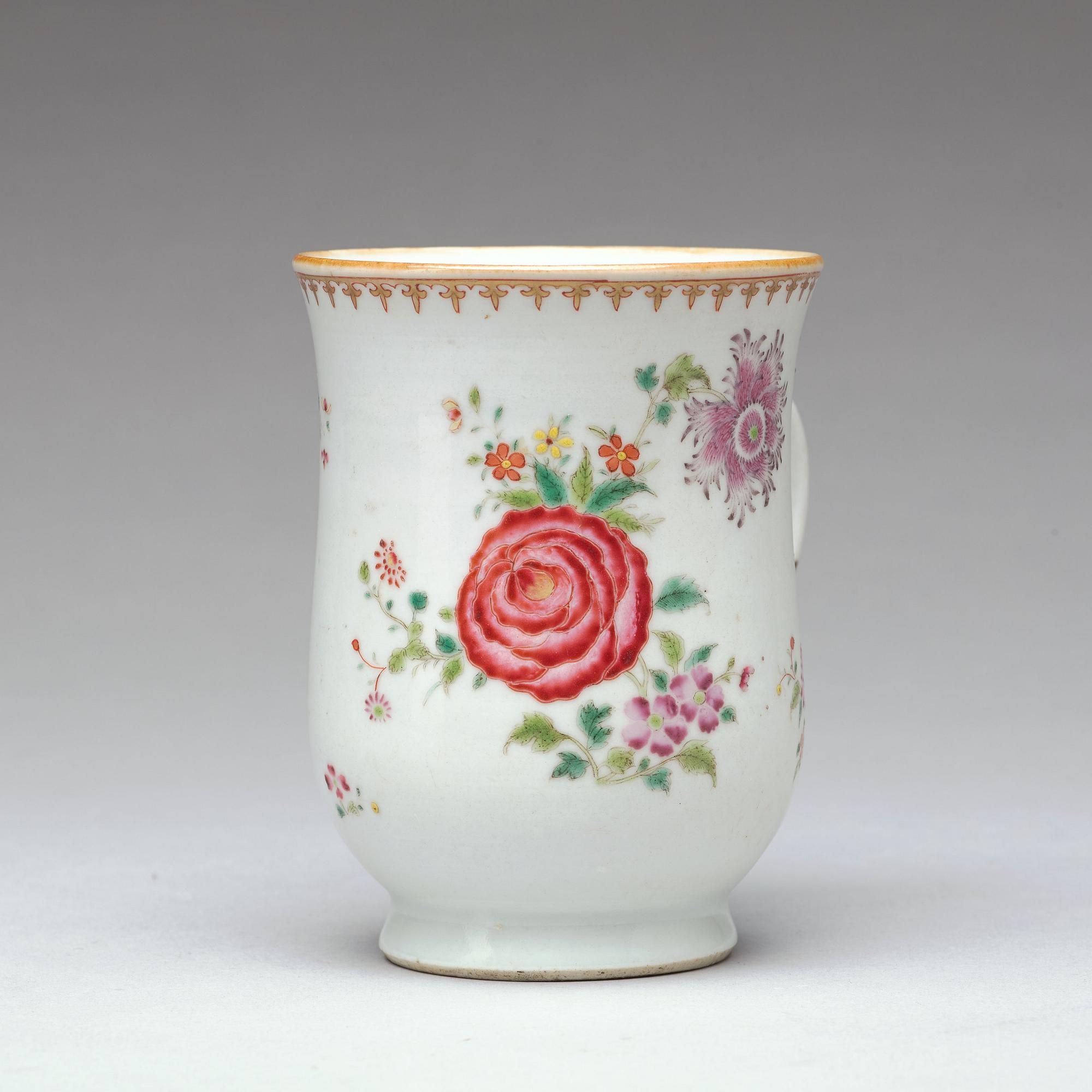 MUGG, kompaniporslin. Qingdynastin, Qianlong (1736-95).