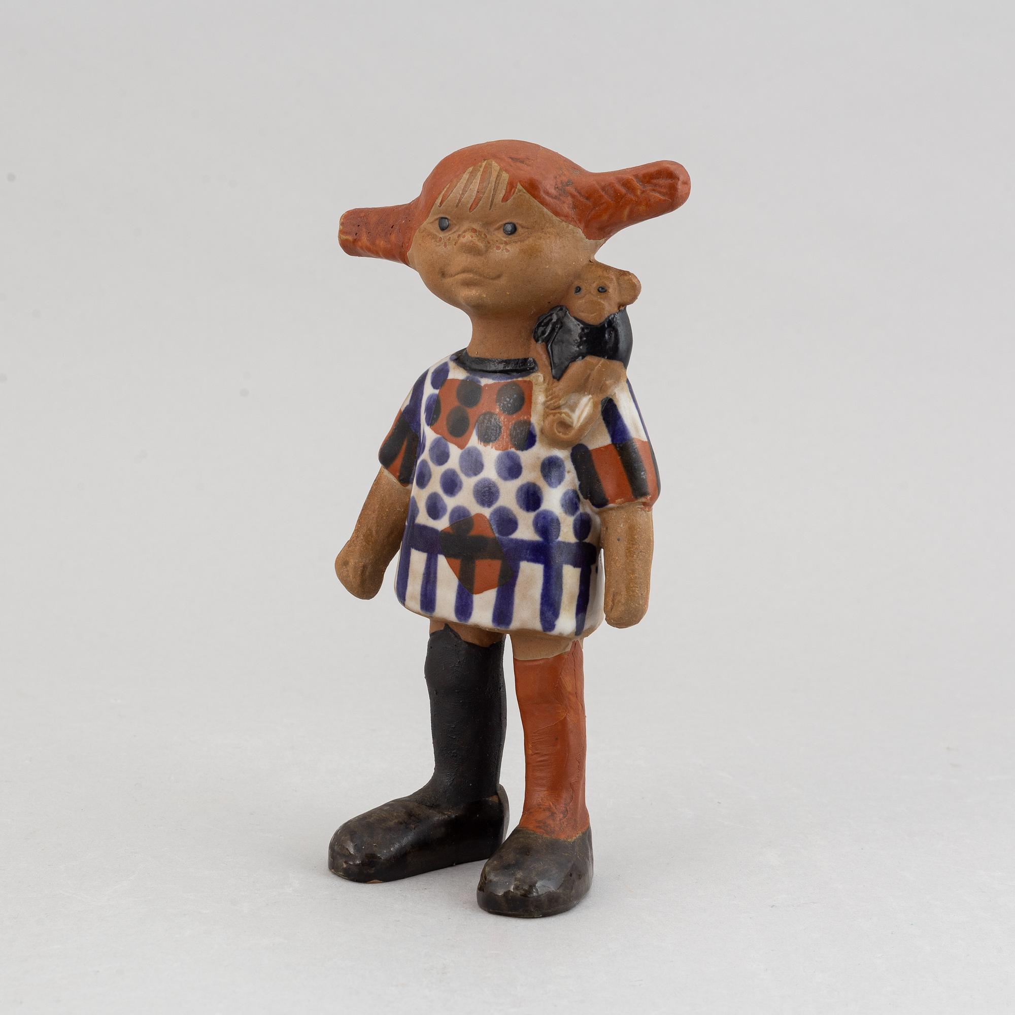 Lisa Larson, a 'Pippi' stoneware figurine for Gustavsberg.