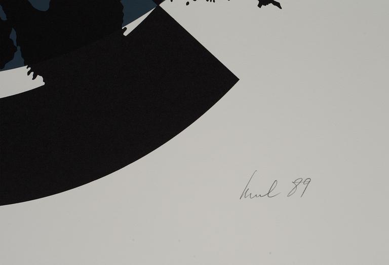 RAUL MEEL, färgserigrafi, signerad -89 och numrerad 5/50.
