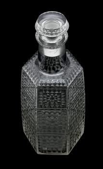 KARAFF, glas, modell 3169, "Dundee Mosaique", René Lalique, Frankrike, 1900-talets första hälft.