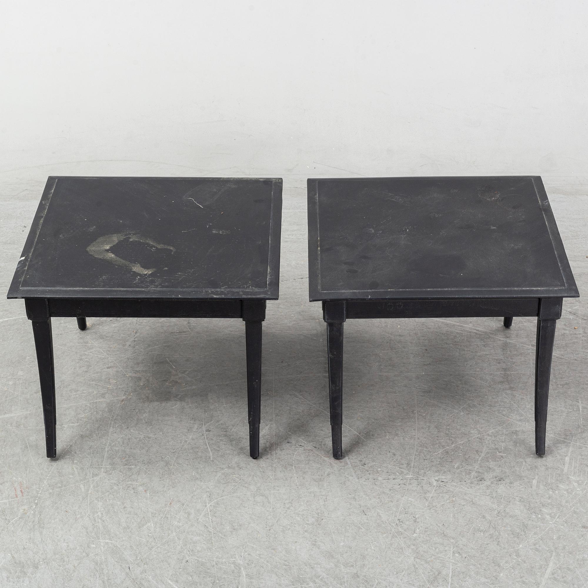 A pair of Restoraiton Hardware side tables, 21st Century.
