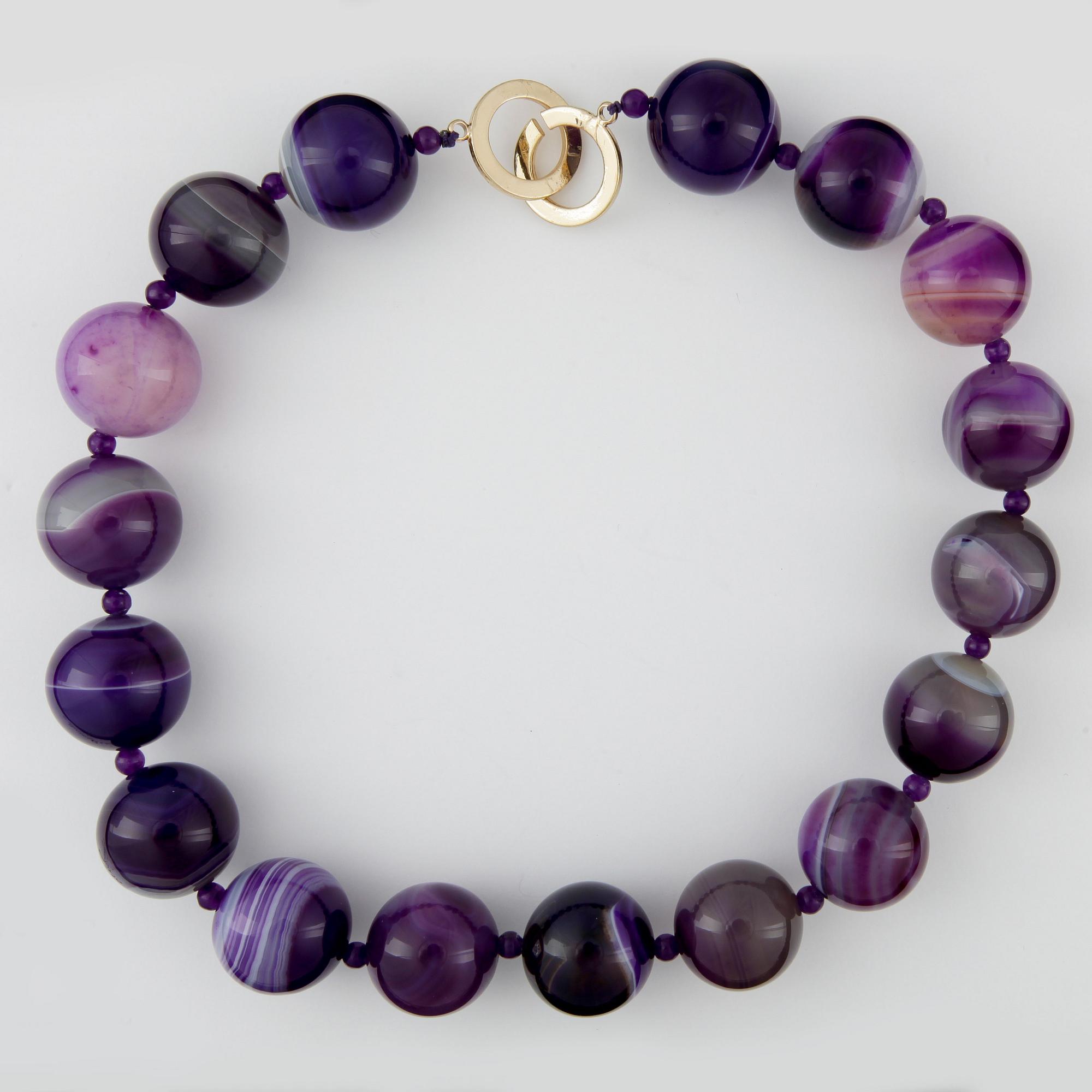 COLLIER, lila onyx, 2000-tal.