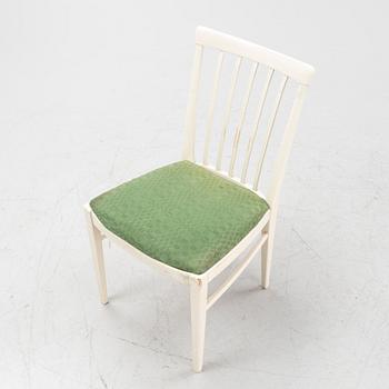 Carl Malmsten, a five piece dining group and a cabinet, modell 'Herrgården', Bodafors, Sweden, 1962.