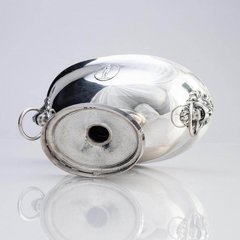 Simson Ryberg, uppsatsskål, silver, Stockholm 1796. Sengustaviansk.