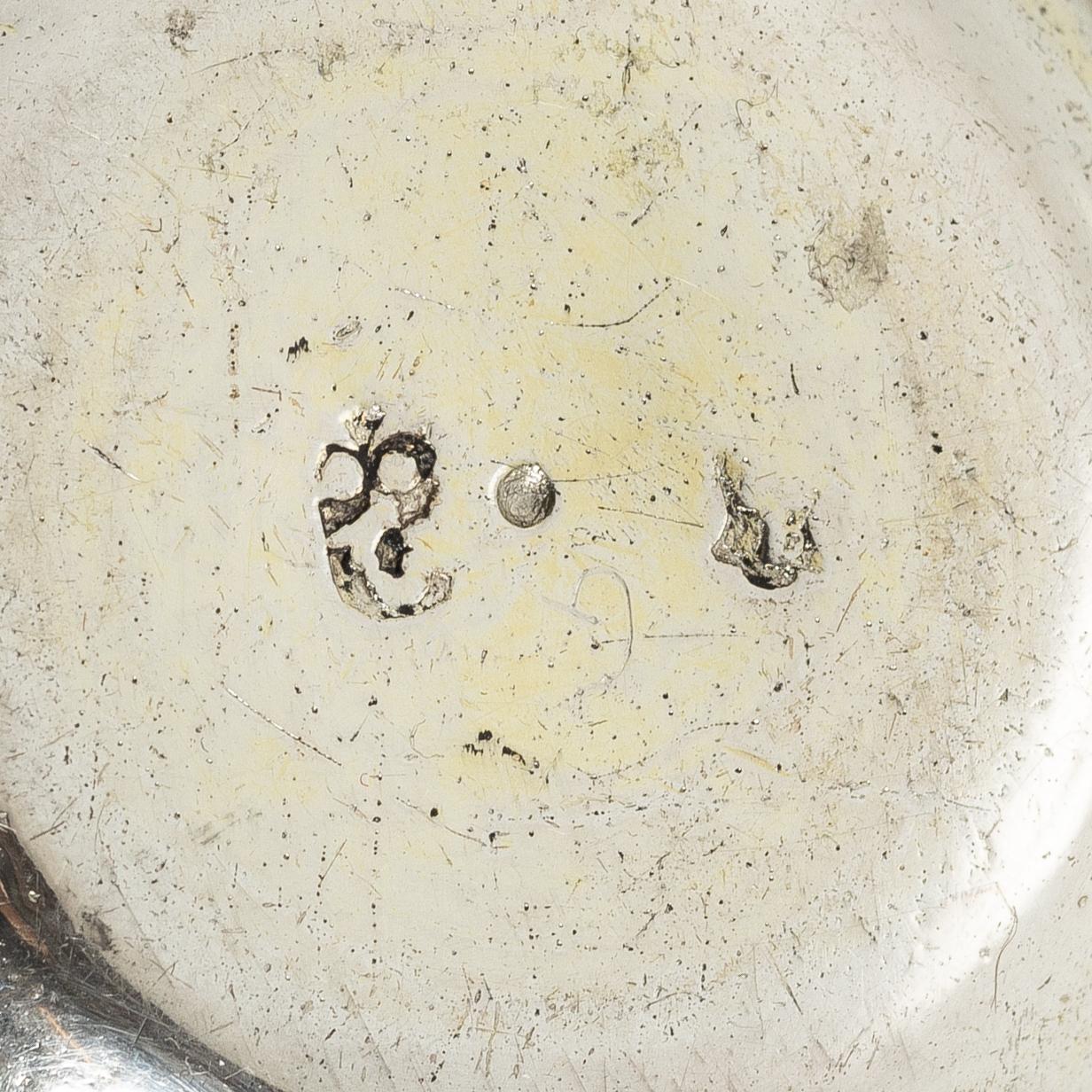 Delvis förgylld silver bägare, möjligen Strasbourg, mitten 1700-tal et.