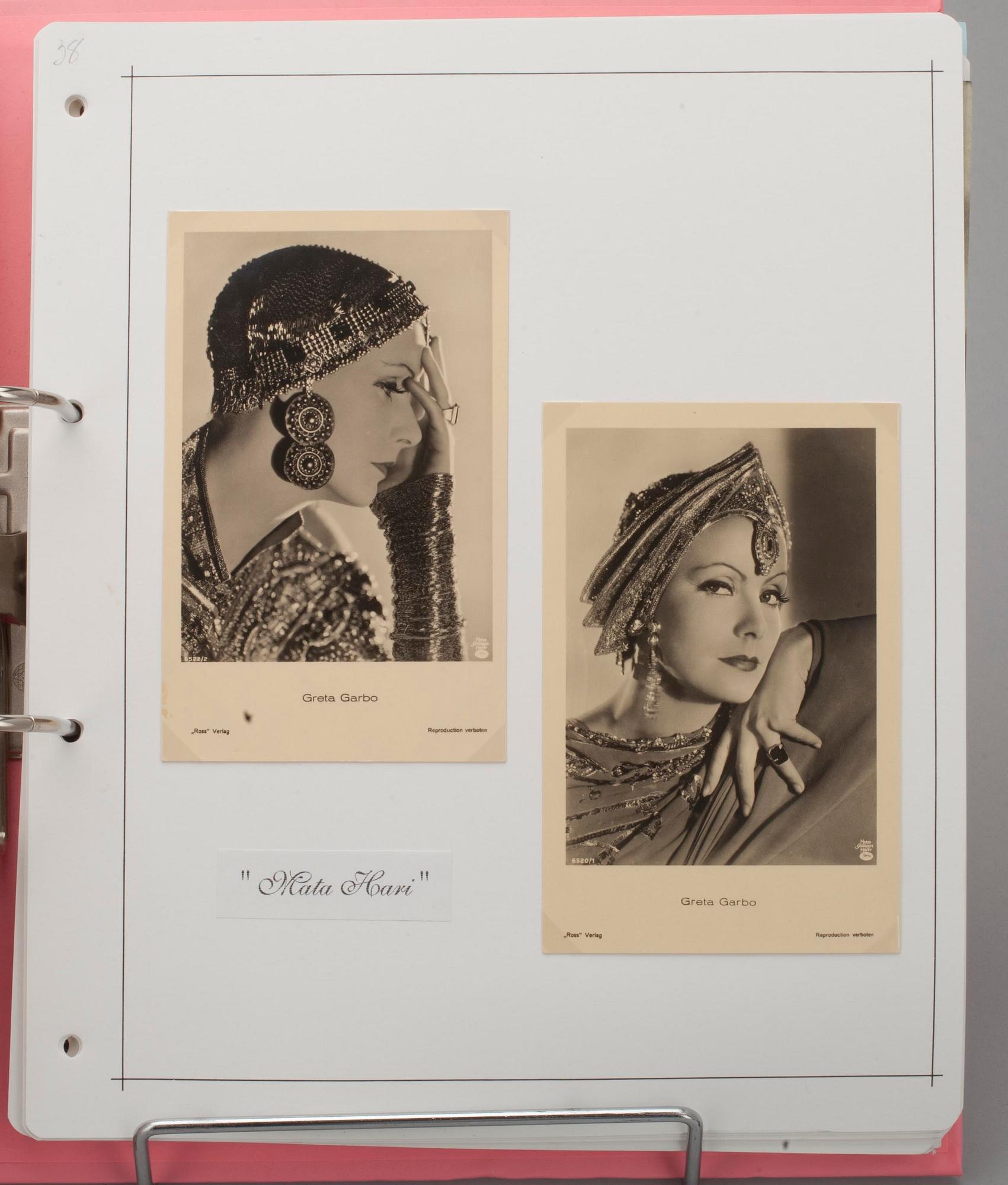 SAMLING, GRETA GARBO, ca 135 delar.