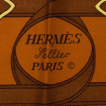 HERMÈS, scarves, 2 st.