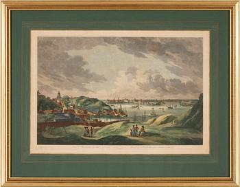 Johan Fredrik Martin · JOHAN FREDRIK MARTIN, efter, kolorerade gravyr, 1800-tal.