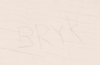 Rut Bryk, A stoneware relief signed a tergo Bryk.